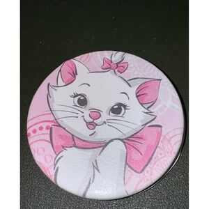 Marie Kitten Cat Face Aristocats Disney Pink Compact Mirror Makeup Travel New